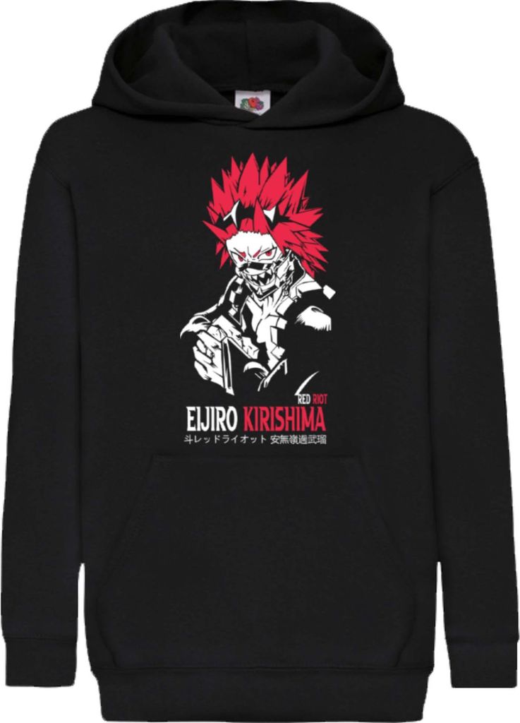 Kinder Kapuzenpullover Japan Manga Anime Comics Animation My Hero Anime Academia 10, 7-8 Jahr - 128 / Schwarz