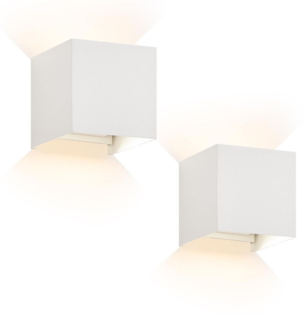 ZMH 2 pièces LED Applique murale extérieure 5W blanc Lampe Image du produit 