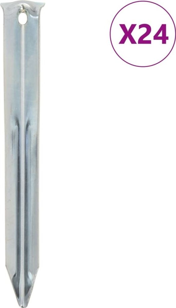 Zeltheringe 24 Stk. 17 cm Ø20 mm Verzinkter Stahl