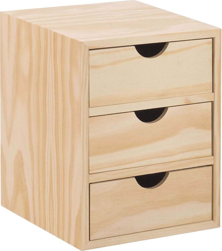 ASTIGARRAGA BLP-3X1, Holz, 3 Schublade(n), Partikelbord, Einfarbig, Rechteckig, 210 mm