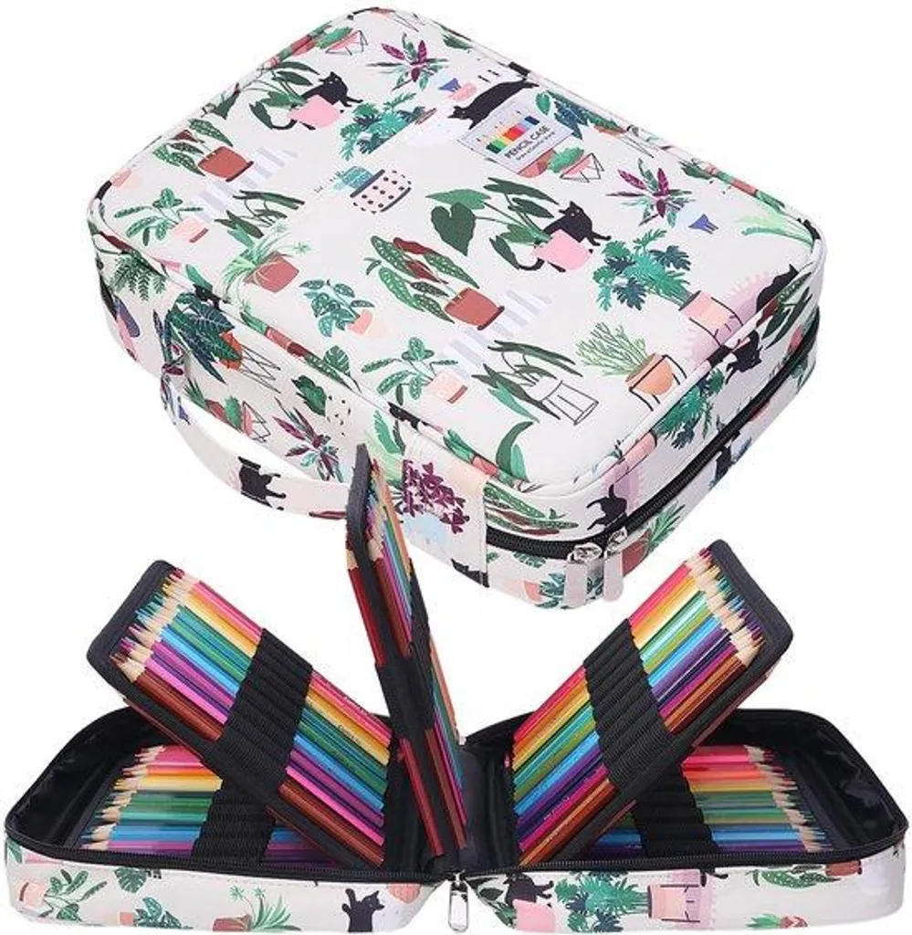 Sacoche de transport pour 220 crayons de couleur et feutres d'art