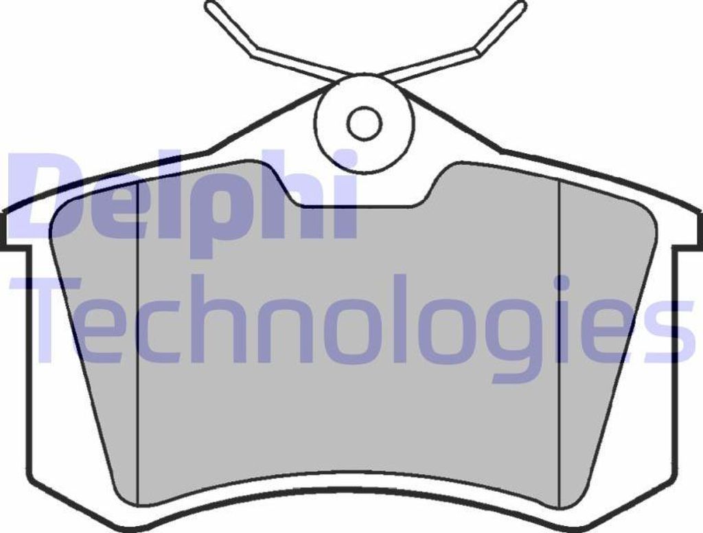 DELPHI LP2254 Bremsbelagsatz, Scheibenbremse OE 2Q0698451 kompatibel mit C4er, C4, C3, C2, Berlingo, TT, A8 4D, A6 4B, A4 8H, A4 8E, A4 8D, A3 8P, ...