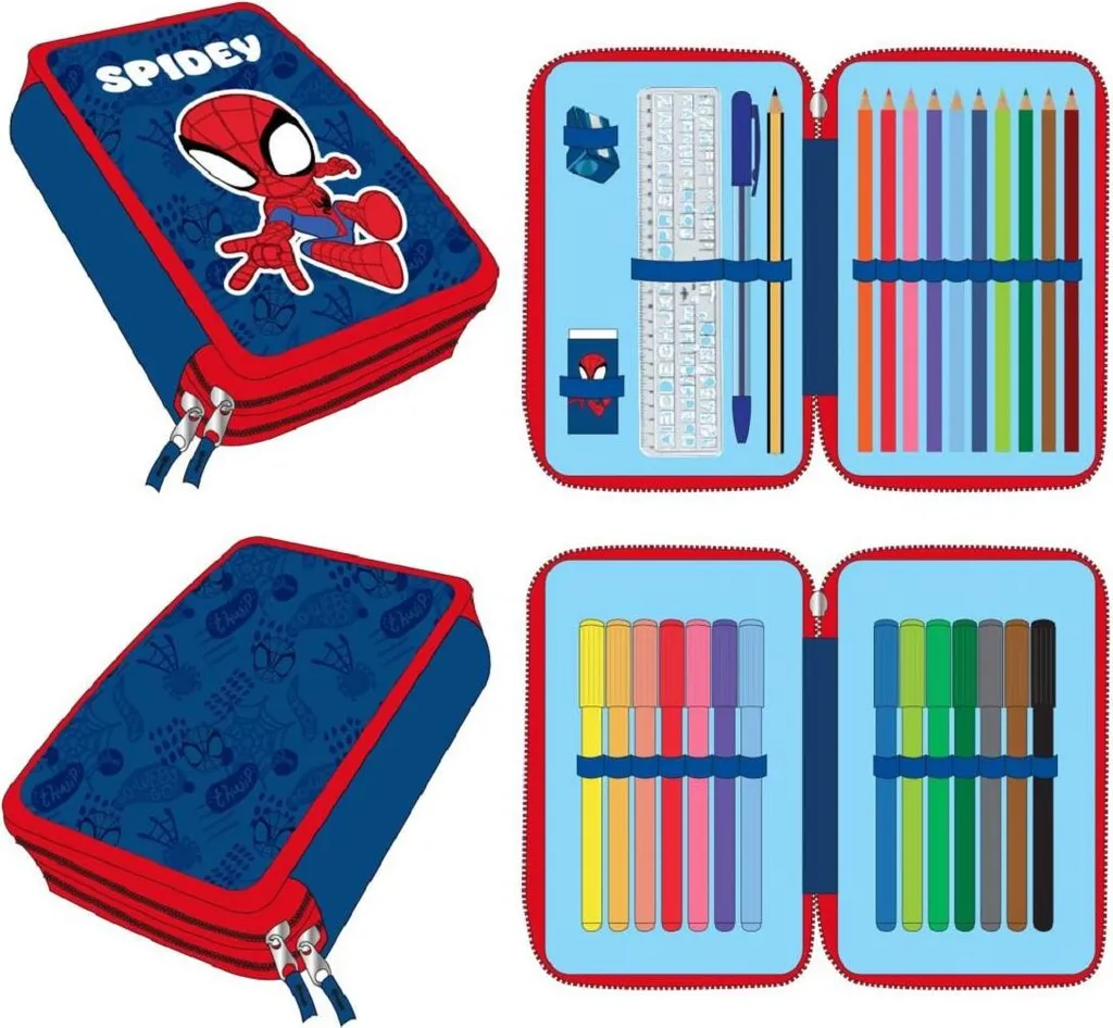 Astuccio Doppio Spidey Marvel: Organizzazione Super per Piccoli Eroi