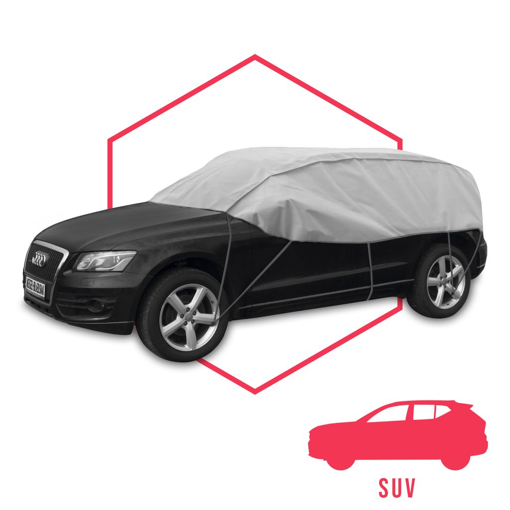 Autoabdeckung kompatibel mit Volkswagen Polo  Winter-Autoabdeckung,  maßgeschneiderte wasserdichte Vollautoabdeckung für den Außenbereich mit  winddichtem Seil : : Auto & Motorrad