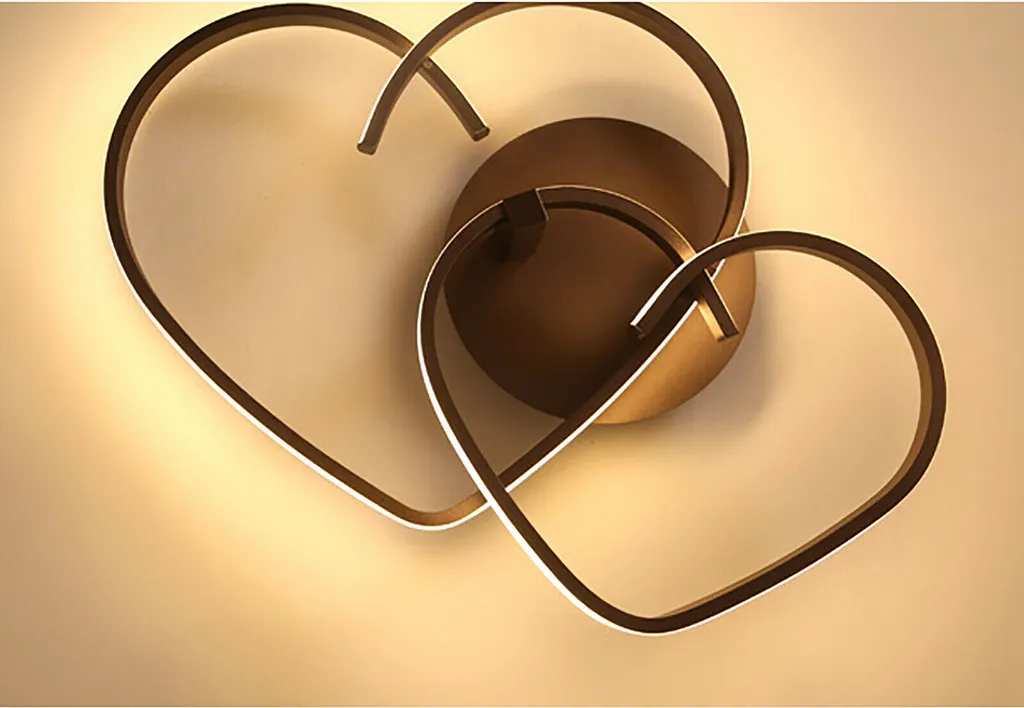 Plafonnier LED Moderne 55cm Dimmable avec Télécommande Design Cœur - 5