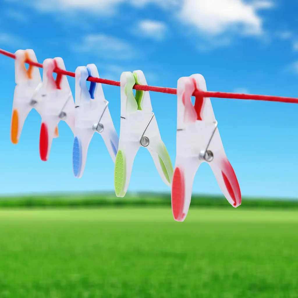 Allecto Plus Set de 72 Pinces à Linge Extra Larges Clips à Haute Résistance