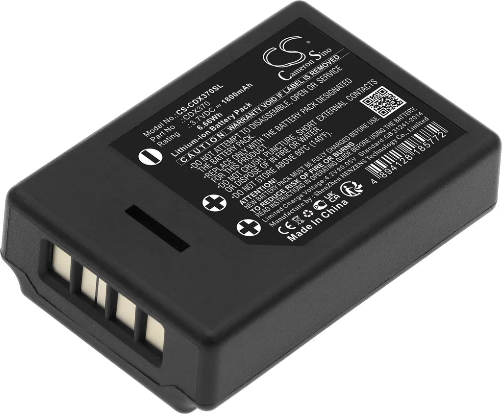 Batteria TECHTEK per CorDEX CDX370 e ToughPix DigiTherm | Ricambio 1800mAh