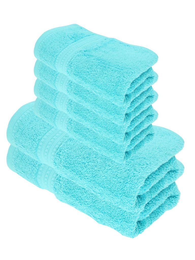 Julie Julsen BIO Duschtuch-Set 6 tlg. 2 Dusch- 4 Handtücher Türkis