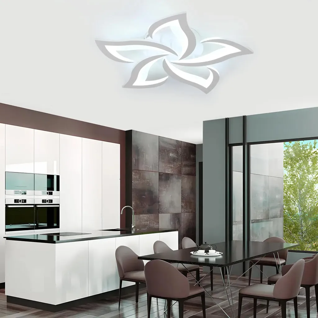 Plafonnier LED pétale 40W connecté avec intensité variable 3000-6500K - 4