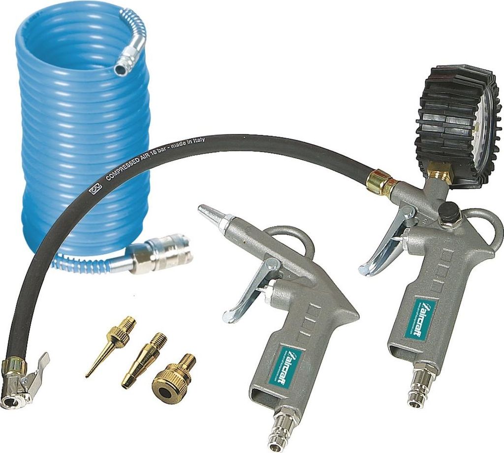 Aircraft Druckluftset 6-tlg. / Set mit Ausblaspistole Immagine del prodotto 
