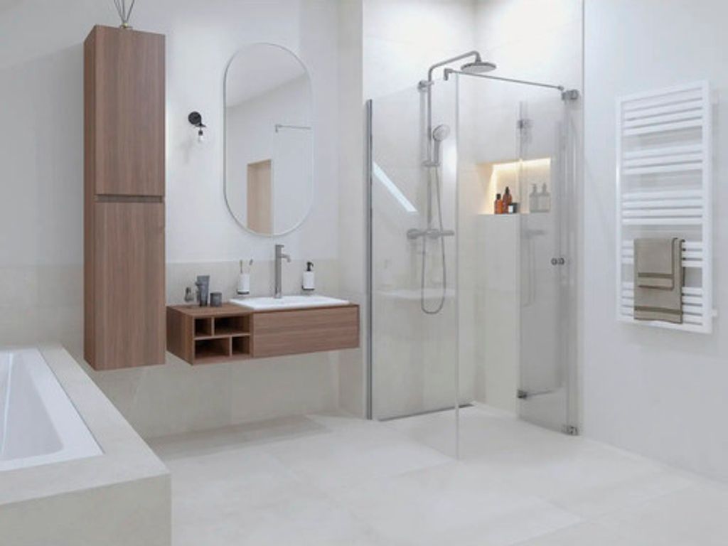 Jungborn Duschtür mit Seitenwand SETTE Drehfalttür rechts Seitenwand links 90 x 80 cm Profilfarbe chrom Klarglas mit sch