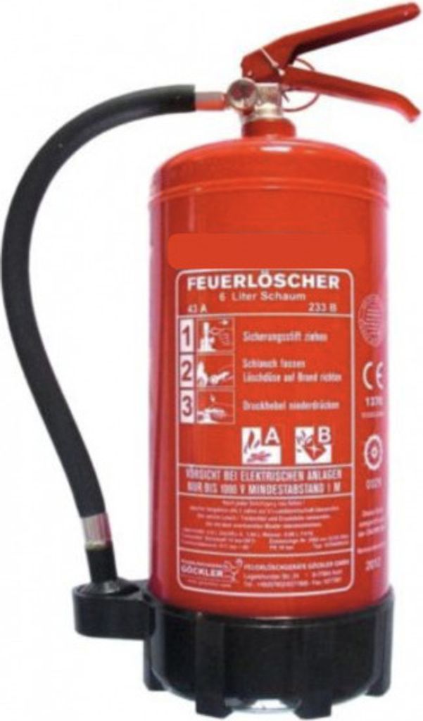6 Liter AB Feuerlöscher Schaum frostsicher 13 A, 144 B = 4 LE