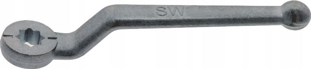 Hebelgriff Hydraulikkugelhahn SW-9 L= 107mm gebogen