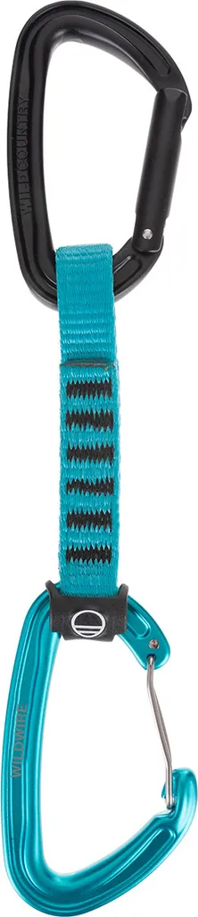 Dégaine Wildhybrid Wild Country 17cm Anti-Frottement Corde Noir Turquoise