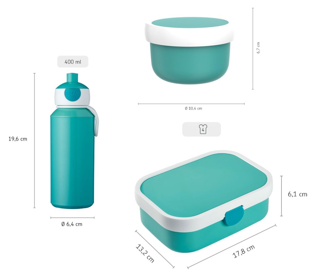 Mepal Campus: Set de comida para llevar "Campus" (incluye Imagen del producto 