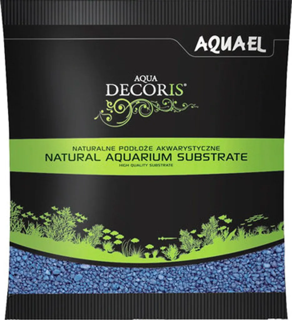 Ghiaia Blu AQUA DECORIS 2-3mm 1kg per Aquascaping e Design Moderno