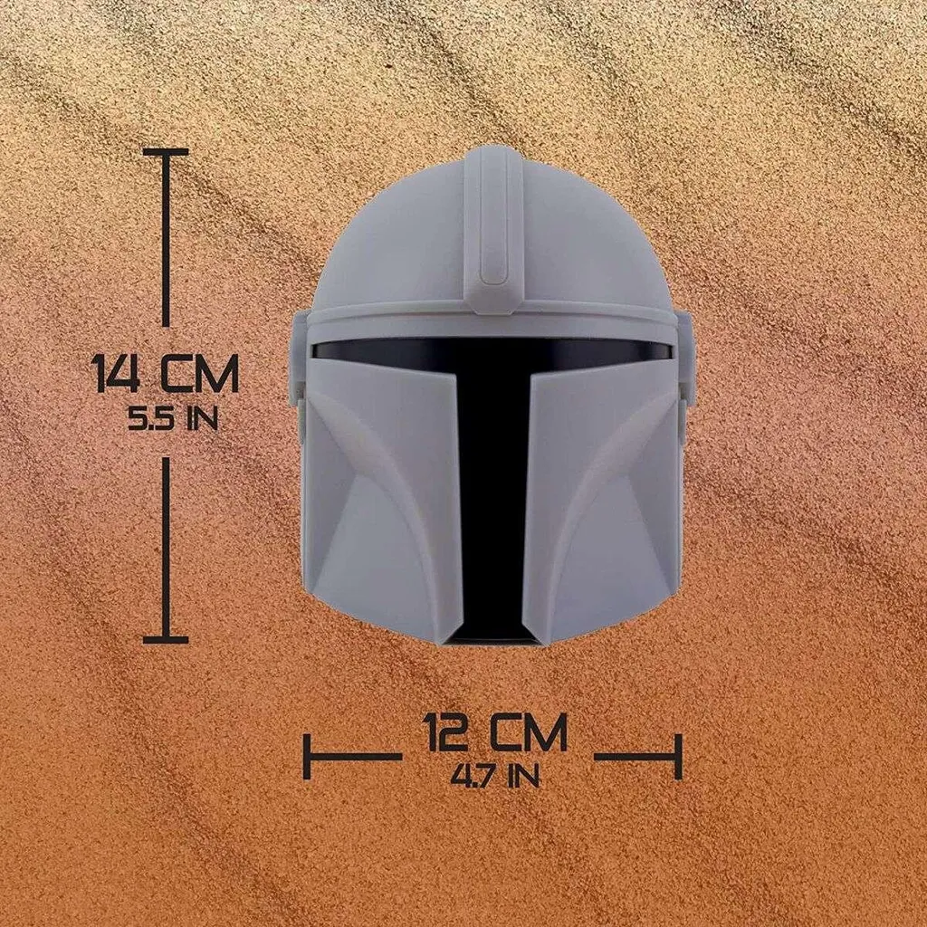 Lampe Mandalorian Design Unique : Éclairage LED Variable Finition Argent - 6