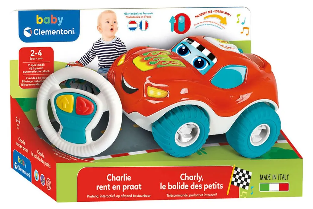Voiture télécommandée incassable Baby Charlie pour petits de 1 an