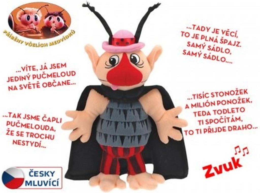 Příběhy Včelích Medvídků Pučmeloud plyšový zpívající Česky Obrázek produktu 
