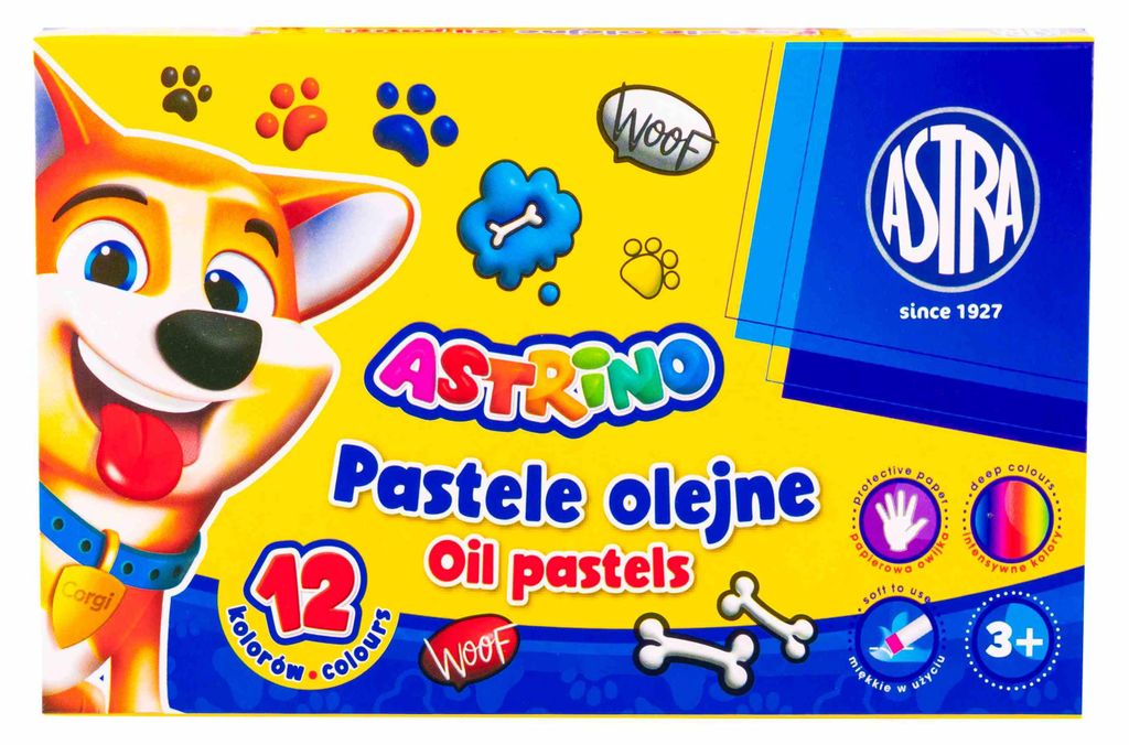 Ölpastellkreide 12 Farben Astrino