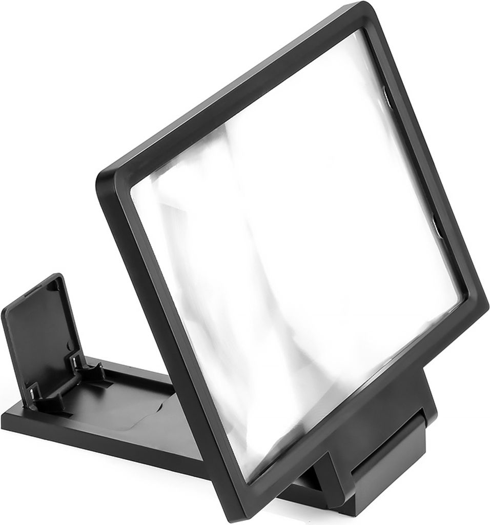 3D Handy-Bildschirm-Magnifier HD Faltbare Video-Unterstützung Magnified schwarz
