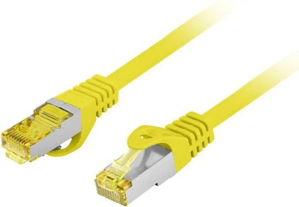 Cavo patch Lanberg FTP cat.6A 1,5 m LSZH CU fluke superato żółty