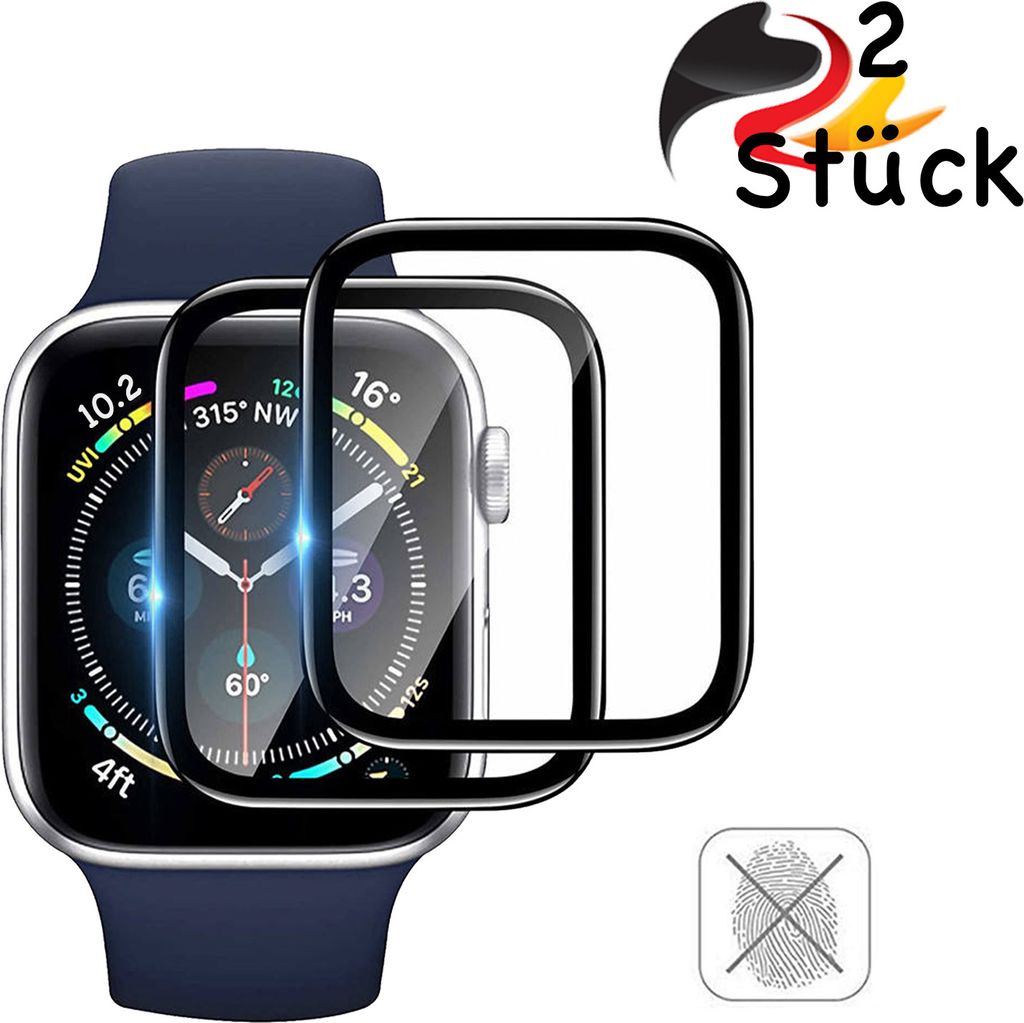 2x Displayschutz Panzerfolie Apple Watch Series 10 42mm Produktbild 