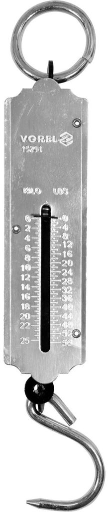 Federwaage bis 25 kg mit Stahlhaken