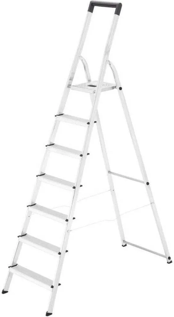 Escabeau Sécurisé Hailo 7 Marches L40 Aluminium : Finissez-en avec le Vide