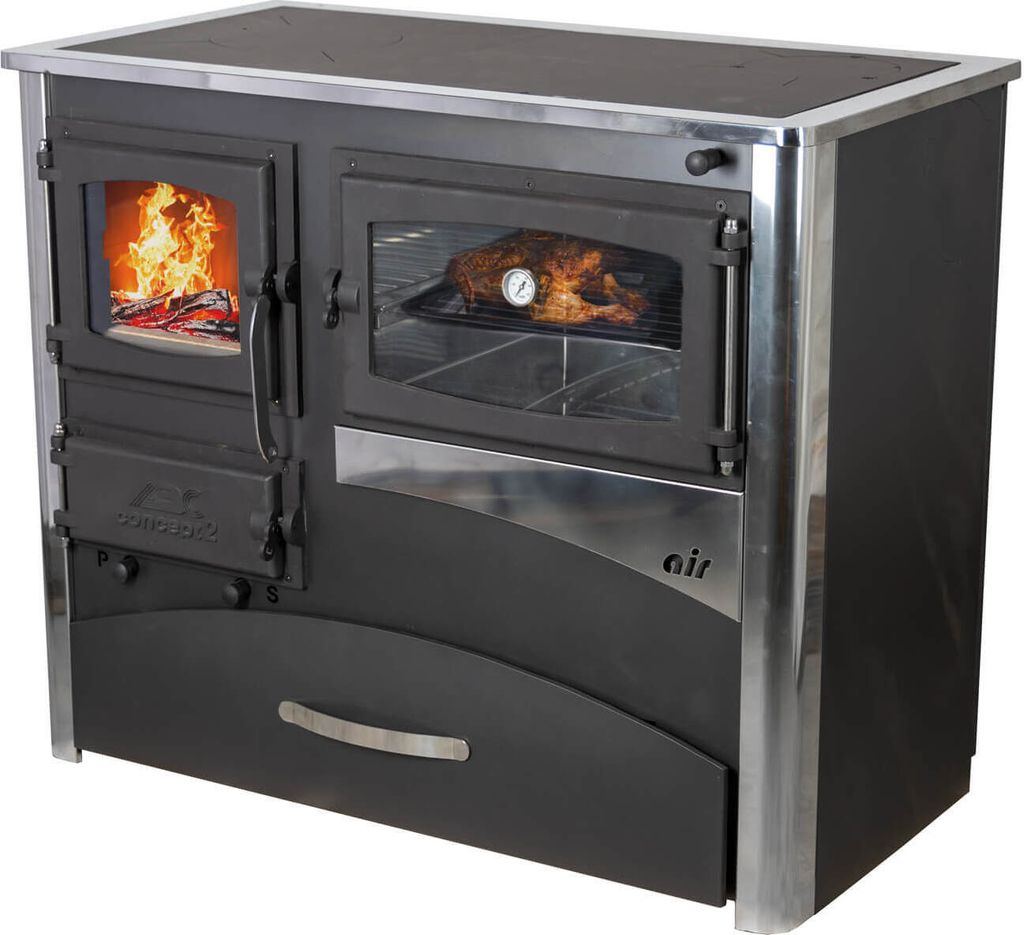 Kaminofen mit Backfach und Herdplatte ABC Concept 2 Air Produktbild