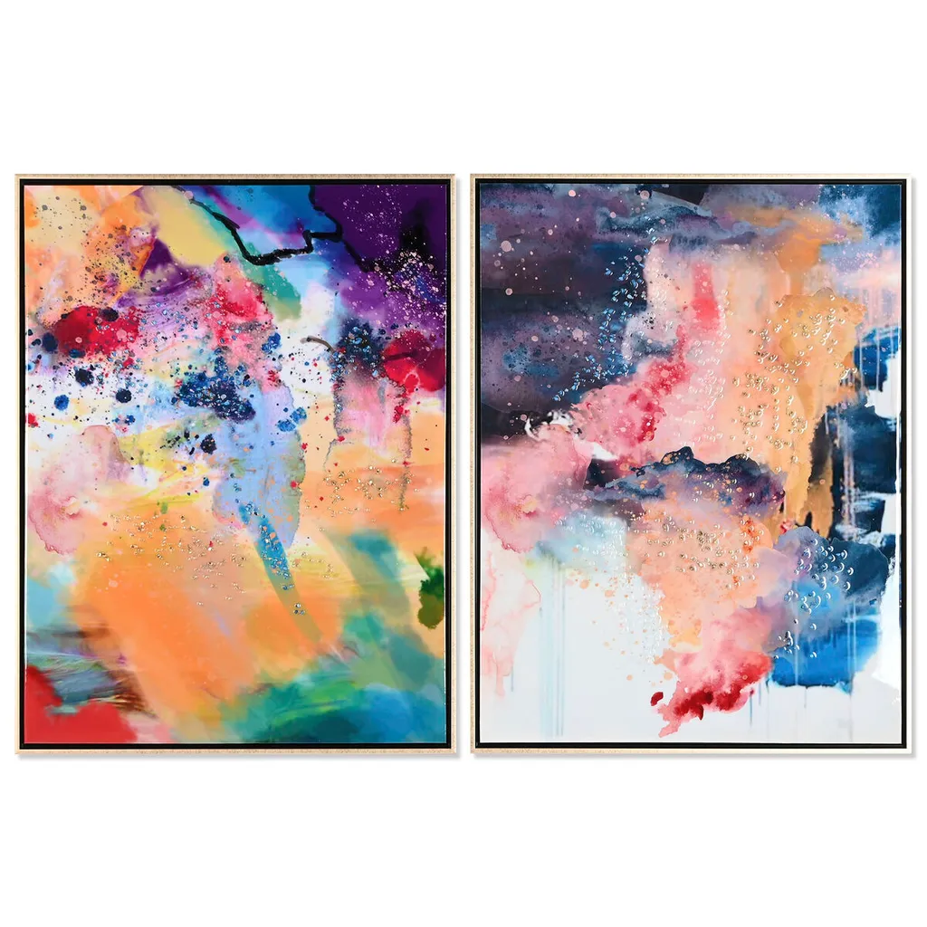 Décoration Murale ESPRIT Urban 63x83 cm : Lot de 2 Tableaux pour Salon