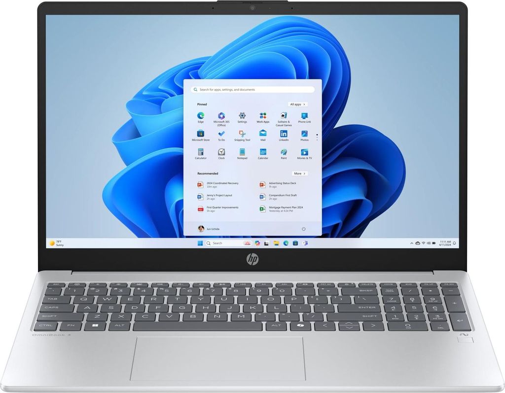 HP OmniBook 3 15-fn0452ng 15.6 FHD AMD Ryzen AI 5 330 - Notebook - 4,5 GHz