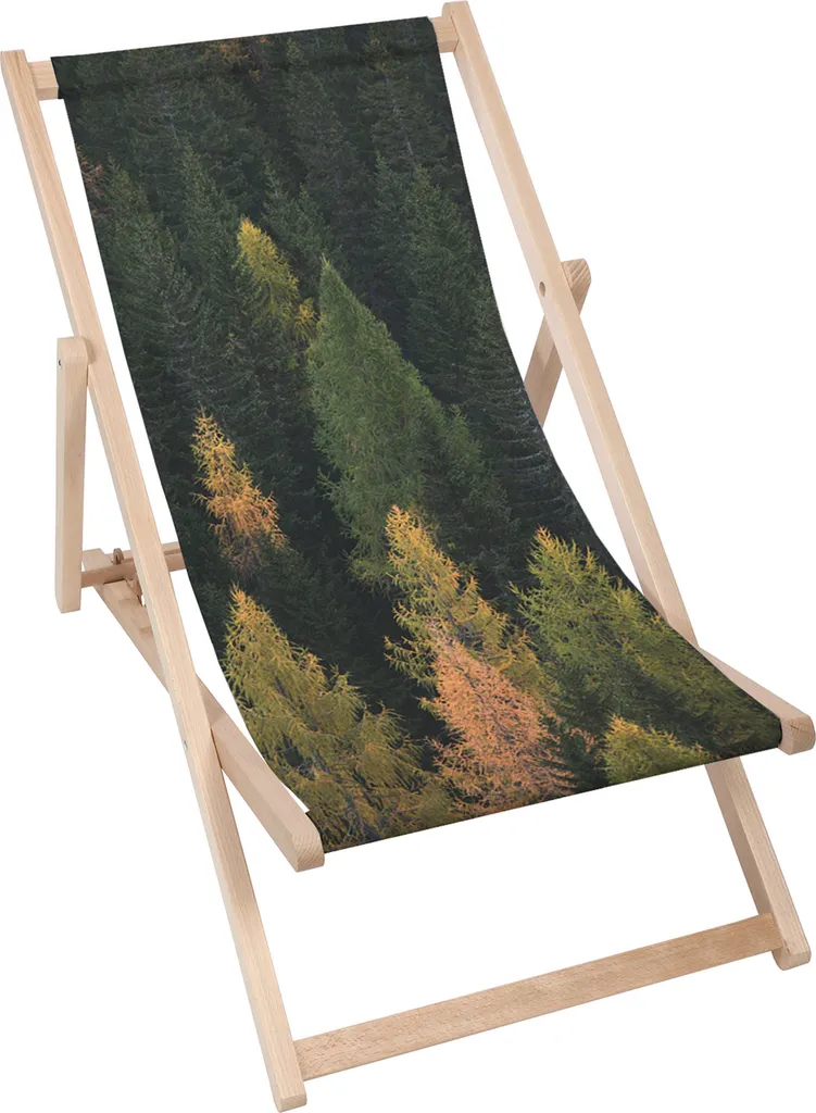 Sdraio da Giardino Dreamroots 130kg | Legno e Tessuto Foresta