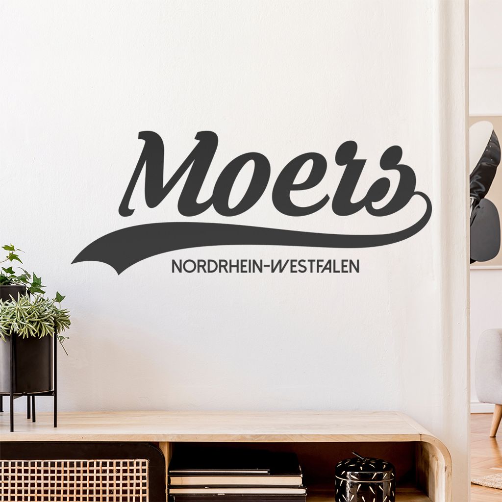 Moers Nordrhein-Westfalen Wandtattoo Wandaufkleber Wall Sticker - Dekoration, Küche, Wohnzimmer, Schlafzimmer, Badezimmer