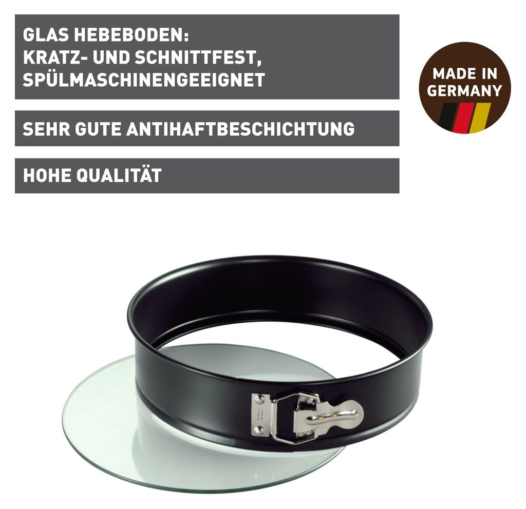 KAISER Inspiration Springform mit Glashebeboden, 28 cm Immagine del prodotto 