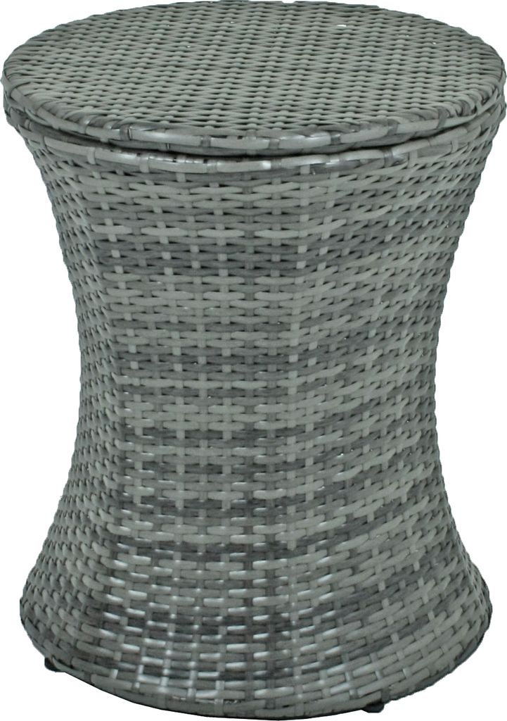 Balkontisch Stehtisch Gartentisch rund Tisch höhenverstellbar 45 cm Getränkekühler Bistrotisch Beistelltisch