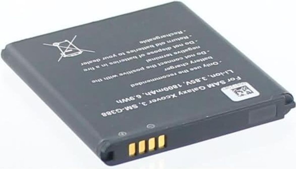 Akku für Samsung Galaxy XCover 3 Li-Ion 3,85 Volt 1800 mAh schwarz.