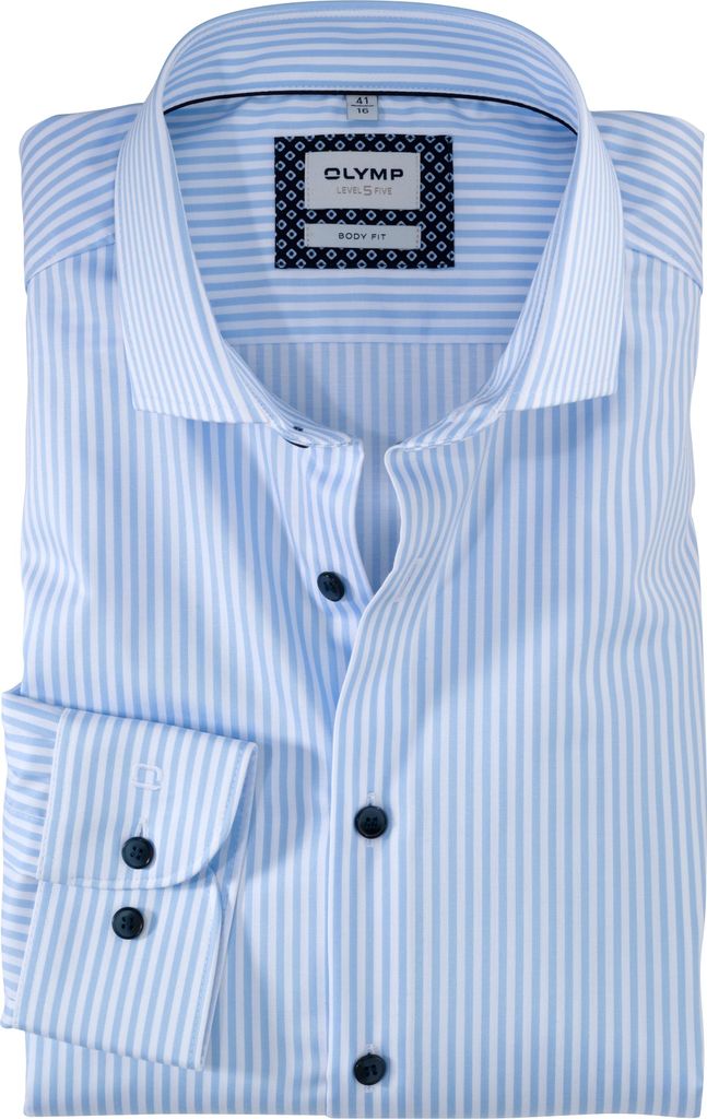 Olymp Hemd Ärmellänge 7 Level Five extra slim fit blau Produktbild 