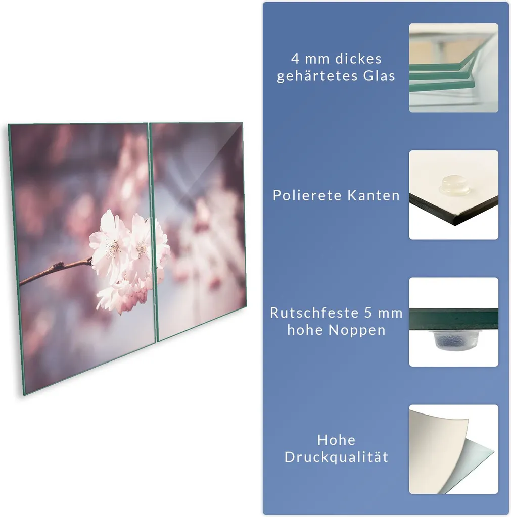 TMK - Piastra Di Copertura Per Piano Cottura In Vetroceramica 2 X