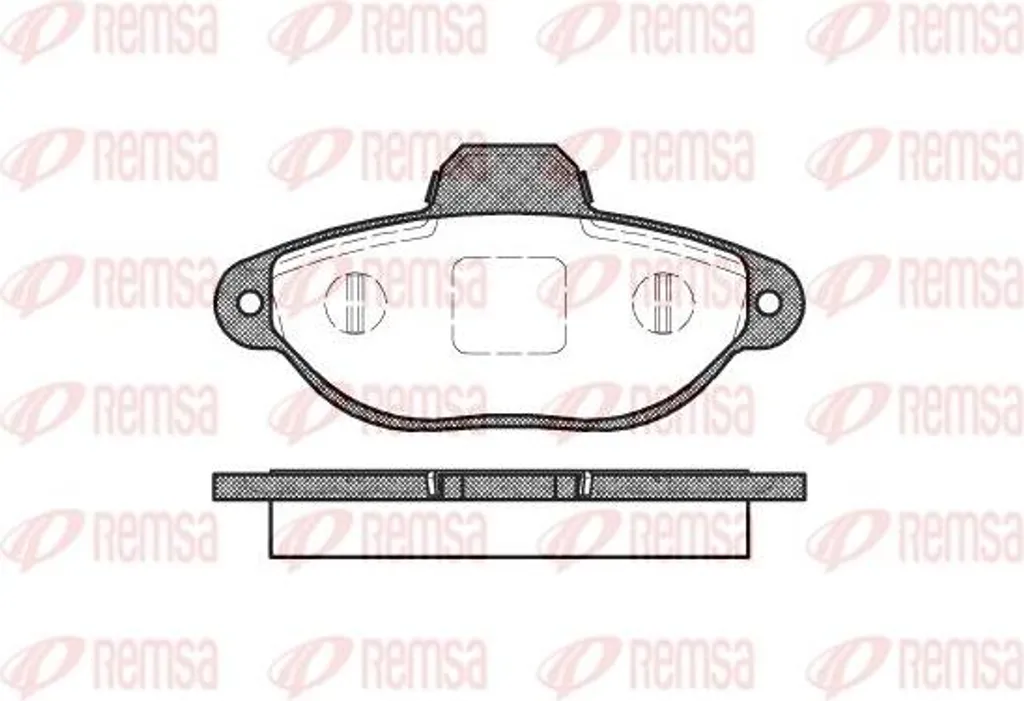 Plaquettes de Frein REMSA 0414.20 pour Punto et Seicento OE 9948045