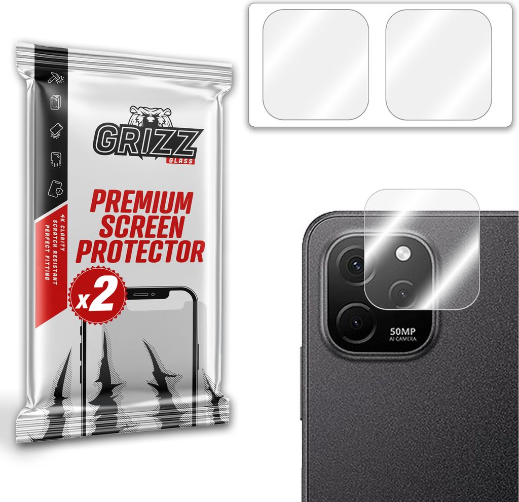 Glas auf die Kamera GrizzGlass HybridGlass Kamera für Huawei Enjoy 50z