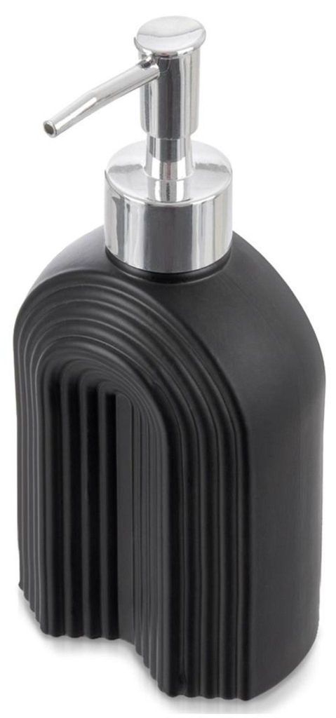 Orion | Dozownik mydła wykonany ze szkła - Czarny - 320 ml Zdjęcie produktu 