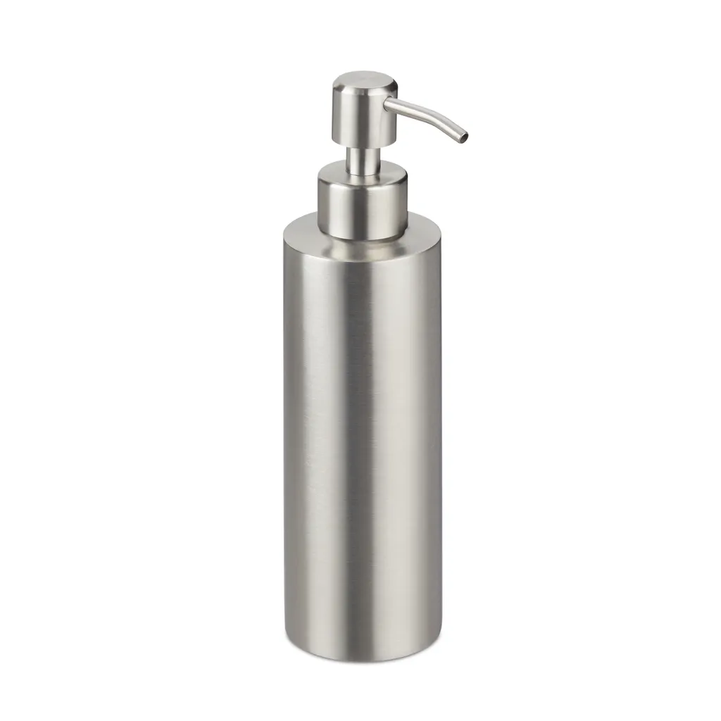 Relaxdays Set 4 Dispenser Sapone Acciaio Inox Spazzolato 300ml Online