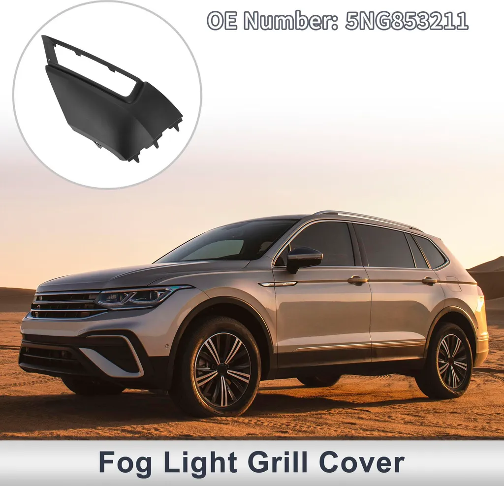 Grille de feu antibrouillard pour Volkswagen Tiguan en plastique ABS