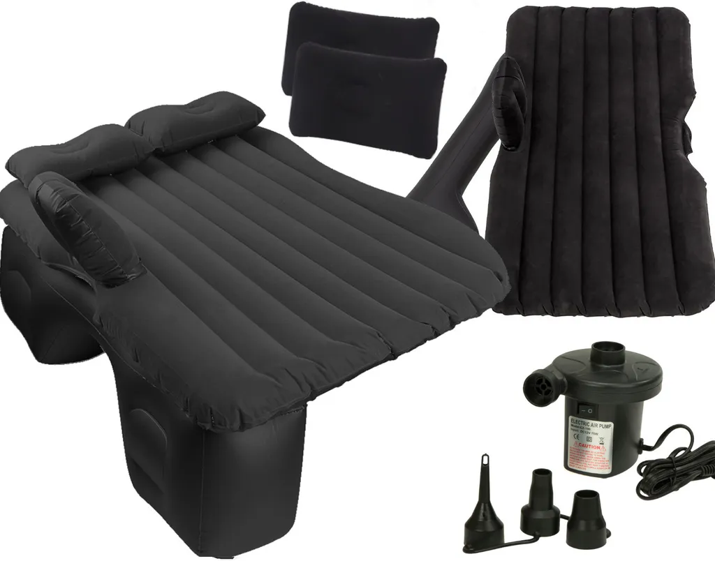 Lit Gonflable de Voiture Universel Noir pour un Sommeil Réparateur Kik