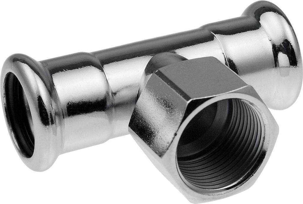 GW Stahl-T-Stück - 35 Rp1/2"