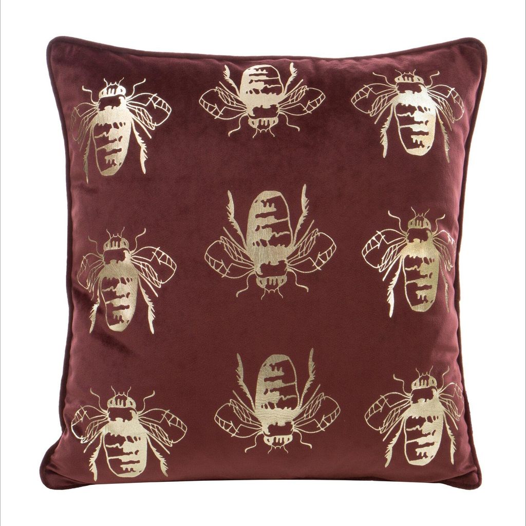 EUROFIRANY | Kissenhülle - 45 x 45 cm - roter Kissenbezug - Stilvoll und Modisch