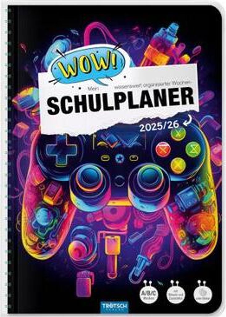 Trötsch Schulplaner WOW Gaming 25/26