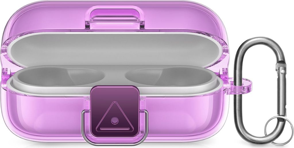 kwmobile Hülle für Sony WF-C510 Case - TPU Silikon Schutzhülle - Kopfhörer Cover - Transparent Violett matt