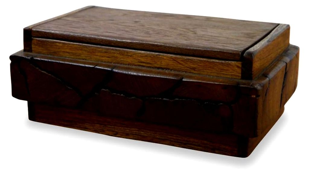Kosmetiktücherbox aus Teakholz
